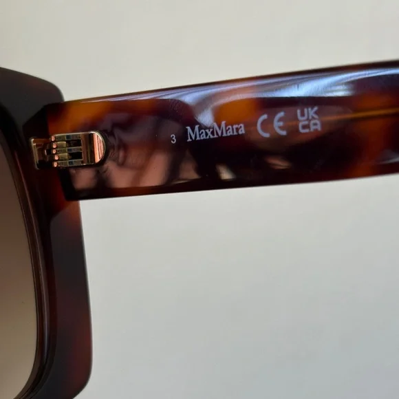Max Mara logo 6 MM0024 tortoise sunglasses, brand new display picture 1